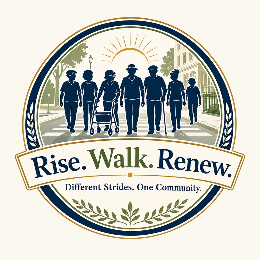 Rise Walk Renew emblem